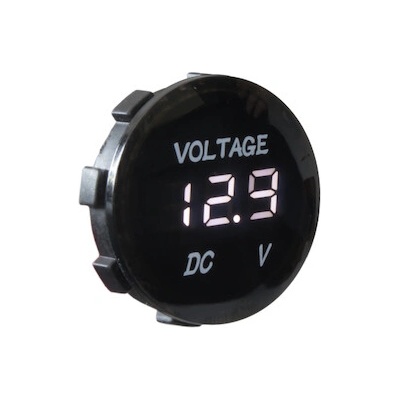 Digitální voltmetr 5-48V bílý, 34570W