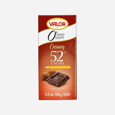Valor Čokoláda s náplňou 35%, bez prídavku cukru, sa sladidlami 100 g