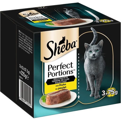 Sheba Perfect Portions Paštika s kuřecím masem 8 x 6 misek (48 x 37,5 g)