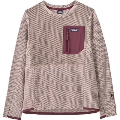Patagonia Детски поларен пуловер Patagonia Kid's R1 Air Crew Fleece jumper - Pink Frost (704-6562-0412)
