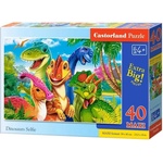 Castorland Пъзел Castorland от 40 XXL части - Динозавърско селфи - baby