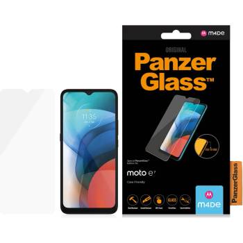 Panzer Стъклен протектор PanzerGlass за Motorola Moto E7 , , CaseFriendly - Черен