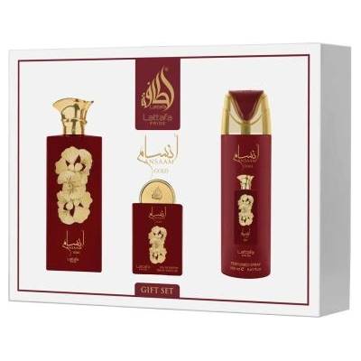 LATTAFA Pride Ansaam Gold подаръчен комплект: EDP 100 ml + EDP 20 ml + дезодорант 200 ml за жени