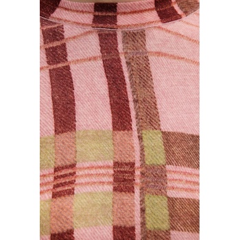 Barbour Вълнен пуловер Barbour x Farm Rio в розово от лека материя с ниско поло LKN1716 (LKN1716)