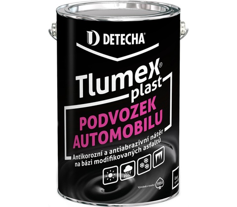 Detecha Tlumex Plast antikorozní barva na auto a podvozek, černá, 4 kg