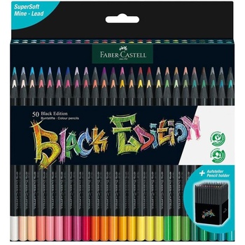 Faber-Castell Моливи Black Edition, 50 цвята (1015120678)