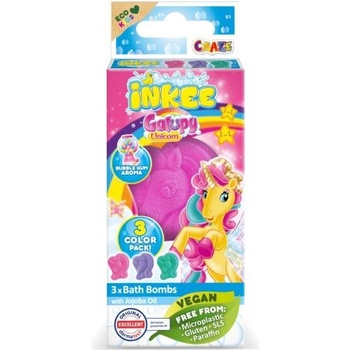 Amenity AB INKEE - Мини пакетче с ефервесцентна бомба - Unicorn Galupy