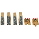 Woody Příslušenství k dráze Rozšířený set kolejí: zarážky s magnetem, bloky