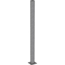 Plotový sloupek 6x6 cm s patkou - výška 120 cm ✔ Malé držáky plotových polí 4 ks