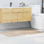 vidaXL Килимче за баня с антихлъзгаща повърхност Крем 70 x 120 cm ПП (4019846)