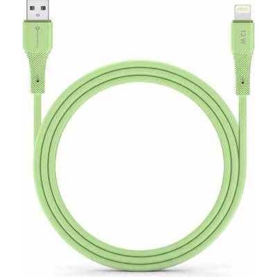 Forcell C343 USB A na Lightning 2,4A 12W silikonový 1m zelený
