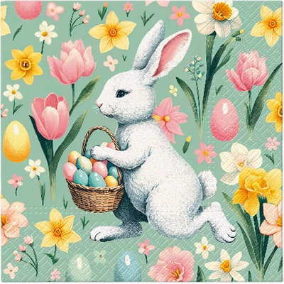 PAW Obrúsky L Bunny Joy Pattern 33x33cm