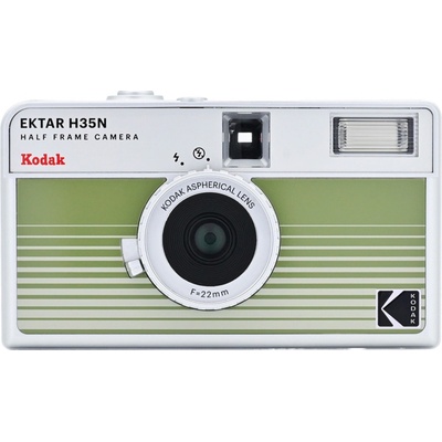 Kodak EKTAR H35N Half Frame Film Camera Striped Green – Zboží Mobilmania