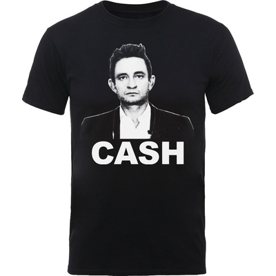 Johnny Cash tričko Straight Stare čierne