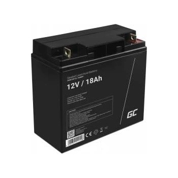 Green Cell Rechargeable battery AGM 12V 18Ah Maintenancefree for UPS ALARM