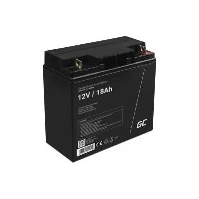 Green Cell Rechargeable battery AGM 12V 18Ah Maintenancefree for UPS ALARM