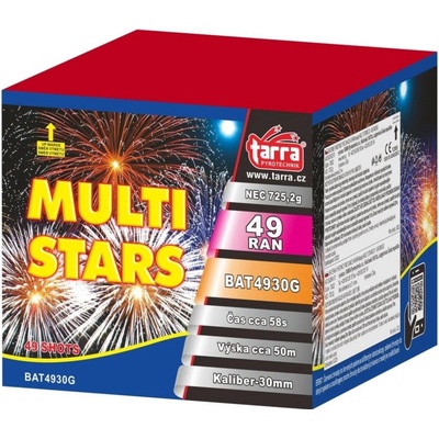 Tarra pyrotechnik Ohňostroj Multi stars 49 ran