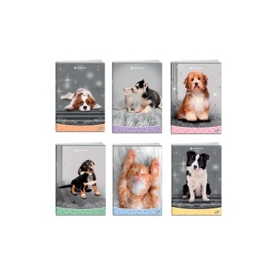 Elisa Тетрадка с телчета А4 62л Sweet Pets