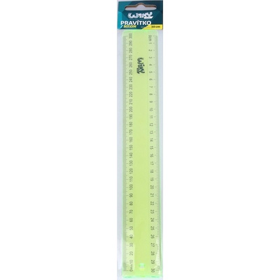 Wiky WKW026736 pravítko 30 cm neonové