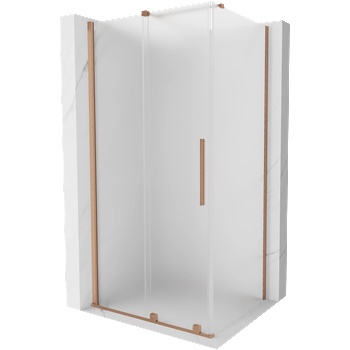 Mexen Velar плъзгаща се душ кабина 90 x 70 см, матирана, четкана мед - 871-090-070-31-65 (871-090-070-31-65)