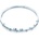 SAVICKI Гривна Bangle, бяло злато 585, бял диамант 0.76К