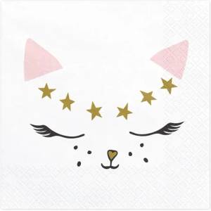 PartyDeco Салфетки Коте 33 x 33 см