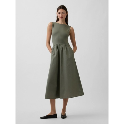 GAP Миди рокля с джобове GAP GAP | Zelen | ЖЕНИ | XS