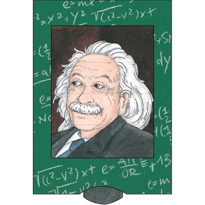 Поздравителна картичка Living Card - Айнщайн (SM57)