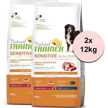 TRAINER Natural SENSITIVE No Gluten Adult Medium / Maxi Duck 2 x 12 kg