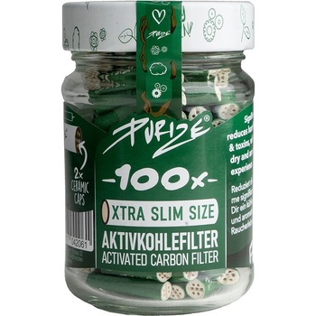Purize xtra slim 5.9 mm filtry zelené 100 ks