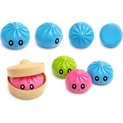 Squishy PU Foam Dumpling antistresový mačkací knedlíček mix barev