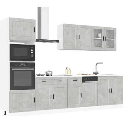 vidaXL Комплект кухненски шкафове от 7 части Kalmar, инженерно дърво (3314755)