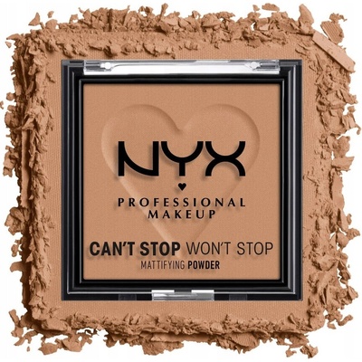 NYX Professional Makeup Can't Stop Won't Stop Mattifying Powder zmatňujúci púder 07 Caramel 6 g
