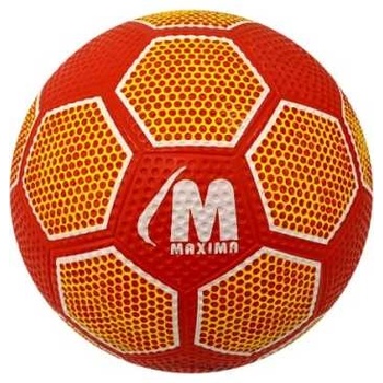 Maxima Футболна топка maxima, Размер 5, Гумена, Червено с оранжево