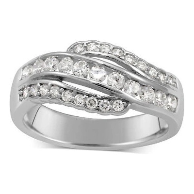 SILVEGO elegantný strieborný prsteň FLARE JJJR0154