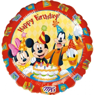 Amscan Balonek MICKEY A PŘÁTELÉ S DORTEM foliový 43 cm