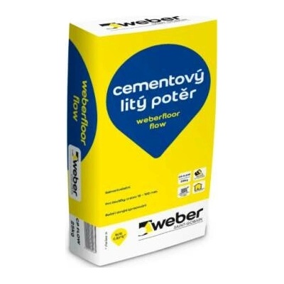 Potěr litý cemnetový Weberfloor Flow 25 kg Weber – Sleviste.cz