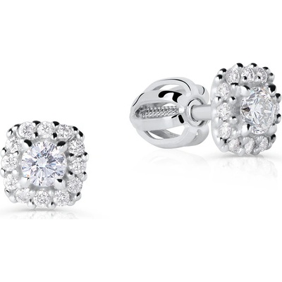 Danfil detské náušnice C5543 z bieleho zlata Diamant balónik