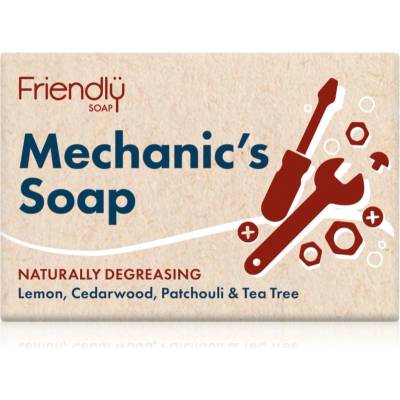 Friendly Soap Mechanic's Bar естествен твърд сапун за лице и тяло 95 гр