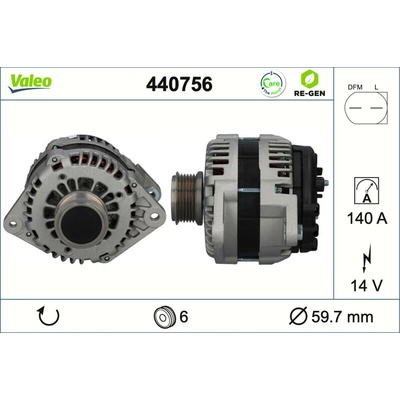 Alternátor VALEO 440756