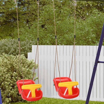 vidaXL Бебешка люлка 2 pcs Червено 36 x 43 x 42 см Пластмаса (42009964)