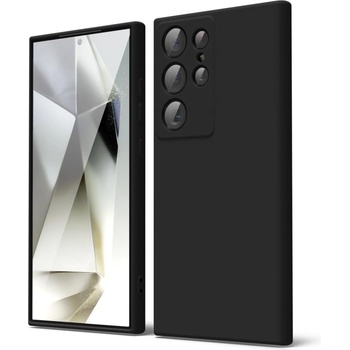 Samsung Кейс Silicone Lite за Samsung Galaxy S25 Ultra, Защита около камерата, Черен (4339)