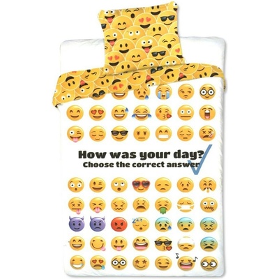 FARO Obliečky Emoji Bavlna 140x200 70x90