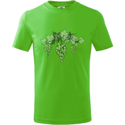 Hrozno šedé tričko detské Apple Green
