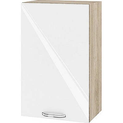 ИРИМ Горен кухненски шкаф Сити АРФ-Бяло гланц-05-6 45 см