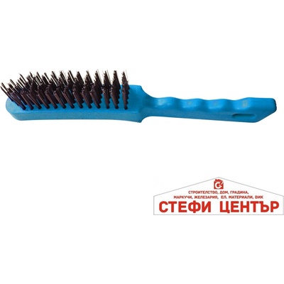 Basic Четка телена пластм. дръжка 4 реда Basic Skillco (340509)