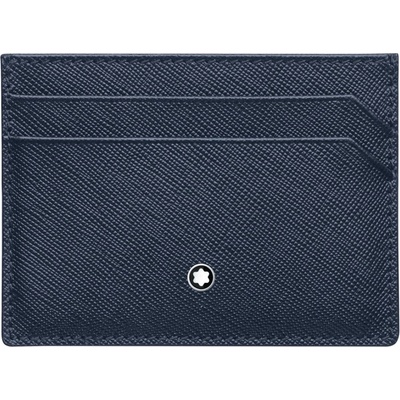 Montblanc Pouzdro na kreditní karty Sartorial 128596 kožené modrá