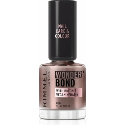 Rimmel Wonder'Bond lak na nechty odtieň 006 Chai Treat 12 ml