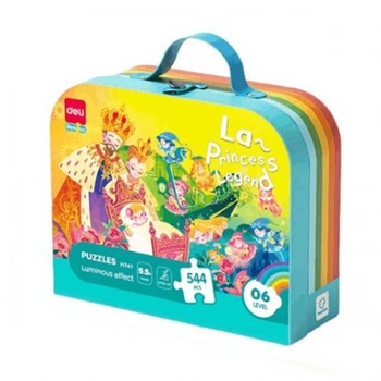 Deli Комплект пъзели Принцеси Deli - 544 части