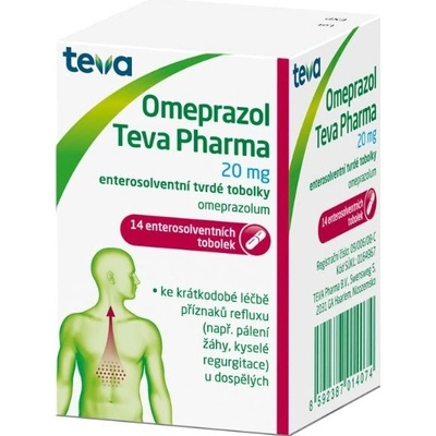 Omeprazol Teva Pharma 20 mg 14 kapsúl